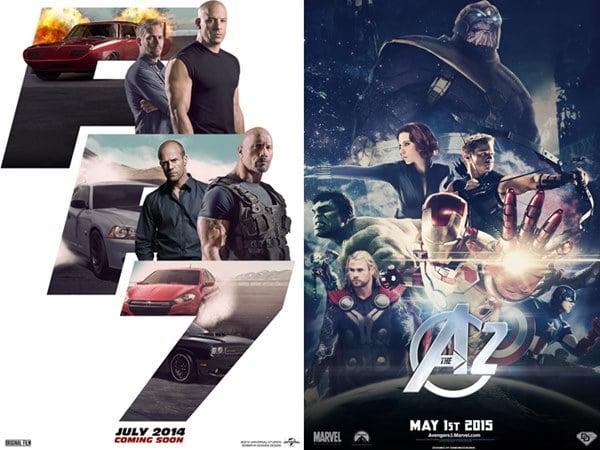 Fast & Furious 7 ต้นเดือน VS  The Avengers2 ปลายเดือน ใครจะกวาดรายได้มากกว่ากัน