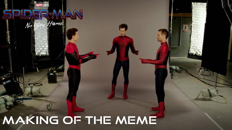 Spider-Man: No Way Home ภาพแสดงให้เห็นถึงการสร้าง Meme